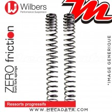 Ressorts de Fourche ~ Suzuki SV 650 S - 2003+ - (WVBY) ~ Wilbers - Zero friction - Progressifs