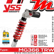 Amortisseur ~ YSS MG366-295TRW-33I-858 