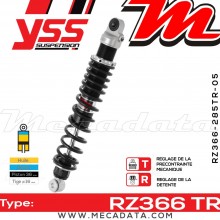 Amortisseur ~ YSS RZ366-285TR-05-88 