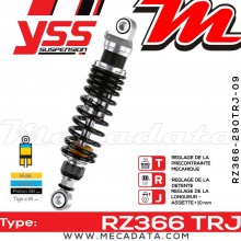 Amortisseur ~ YSS RZ366-290TRJ-09-88 