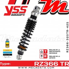 Amortisseur ~ YSS RZ366-320TR-42S-88 