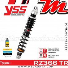 Amortisseur ~ YSS RZ366-400TR-01-88 