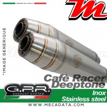 Silencieux Pot d'échappement ~ GPR Deeptone Inox Cafè Racer BI 