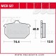 Plaquettes de frein Arrière ~ Harley-Davidson FLTC 1340 Tour Glide Class 1985-1986 ~ TRW Lucas MCB 527 