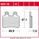 Plaquettes de frein Avant ~ Derbi 200 Boulevard 2005 ~ TRW Lucas MCB 735 EC 