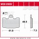 Plaquettes de frein Avant ~ Buell XB-12R 1200 Firebolt 2009-2010 ~ TRW Lucas MCB 810 SV 