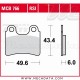 Plaquettes de frein Avant ~ Beta 300 Evo 2T/4T 2009+ ~ TRW Lucas MCB 766 RSI 