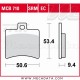 Plaquettes de frein Arrière ~ Aprilia 500 Atlantic PT 2002-2005 ~ TRW Lucas MCB 710 SRM 