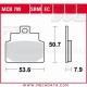 Plaquettes de frein Arrière ~ Aprilia 150 Leonardo MB 1999-2006 ~ TRW Lucas MCB 709 SRM 