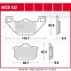 Plaquettes de frein Avant ~ Kawasaki ZN 1300 KZT30AG 1983-1985 ~ TRW Lucas MCB 532 