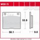 Plaquettes de frein Arrière ~ Suzuki GS 850 G GS72A 1983-1986 ~ TRW Lucas MCB 73 