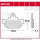 Plaquettes de frein Avant ~ Suzuki VL 250 Intruder WVA5 2000+ ~ TRW Lucas MCB 550 