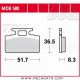 Plaquettes de frein Avant ~ SYM 150 Ariba 1999-2005 ~ TRW Lucas MCB 589 