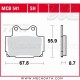 Plaquettes de frein Avant ~ Yamaha SRX 600 H, N 1XL/1XM/2TM 1986-1987 ~ TRW Lucas MCB 541 