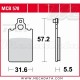 Plaquettes de frein Avant ~ Yamaha DT 50 R MBK 1996-2001 ~ TRW Lucas MCB 578 