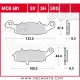 Plaquettes de frein Avant Droite ~ Kawasaki ER-6 650 F ABS EX650A 2006-2008 ~ TRW Lucas MCB 681 